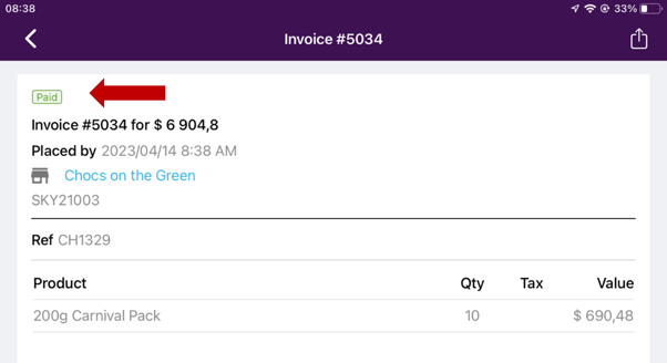 A screenshot of a invoice
Description automatically generated